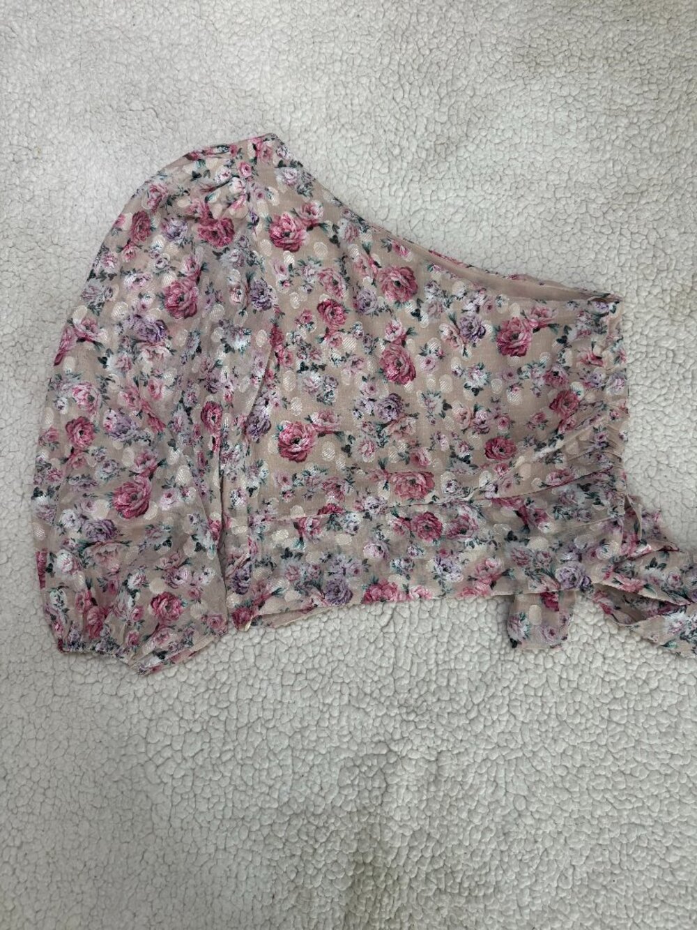 Off the Shoulder Floral Blouse